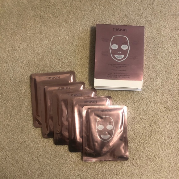 (5) 111Skin Rose Gold Brightening Facial Masks - Picture 1 of 6